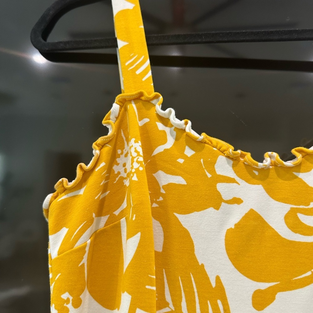 Trina Turk White and Yellow Dress - Picture 2 of 9
